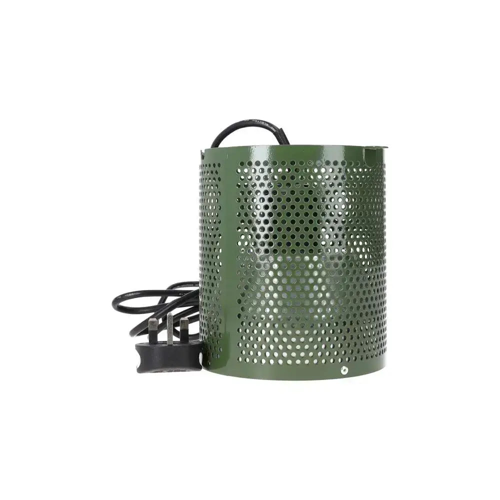 A Leaf Green White Python 4-in-1 lamp fixture unboxed