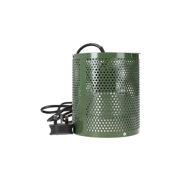 A Leaf Green White Python 4-in-1 lamp fixture unboxed