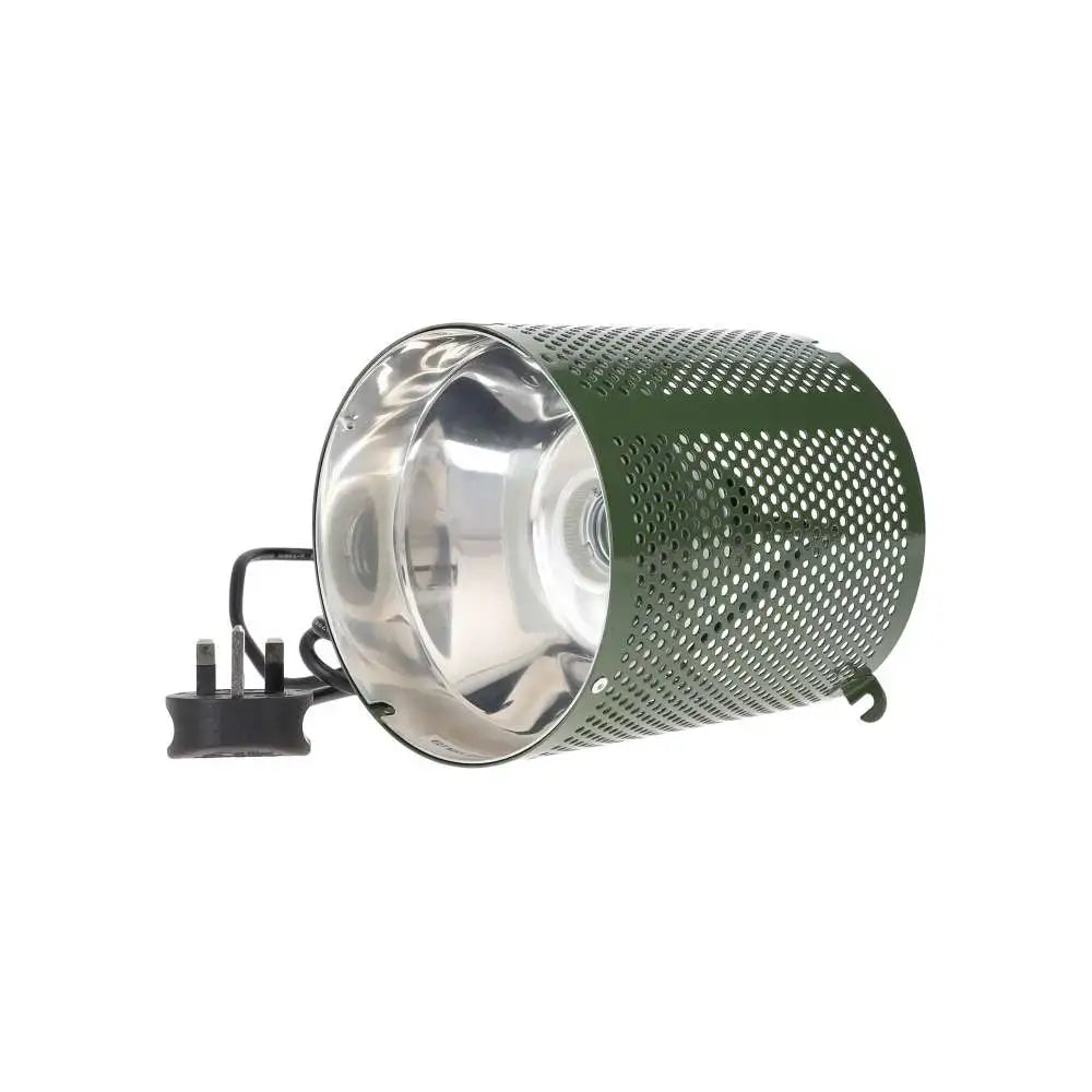 A Leaf Green White Python 4-in-1 lamp fixture unboxed on its side