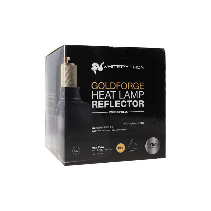 The White Python Goldforge Heat Lamp Reflector packaging