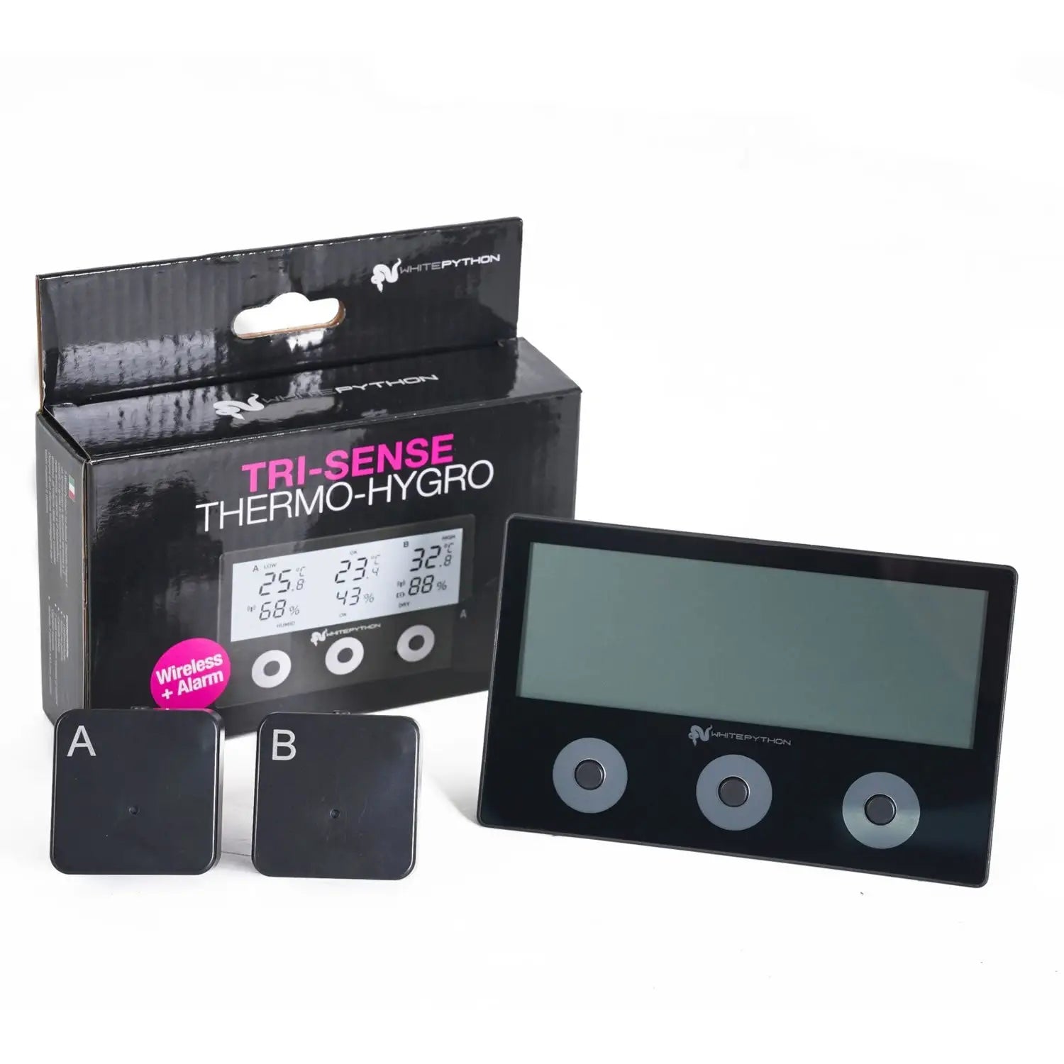 Python Thermo White Python Wireless Tri-Sense Thermo/Hygrometer | Reptile Centre ...