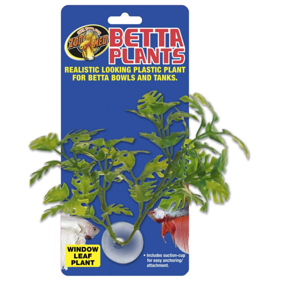 ZOO MED BETTA PLANTS WINDOW LEAF PLASTIC PLANT ZOO MED BETTA PLANTS WINDOW LEAF PLASTIC PLANT