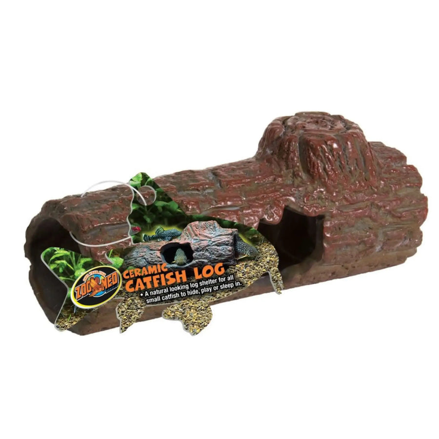 Zoo Med Ceramic Catfish Log