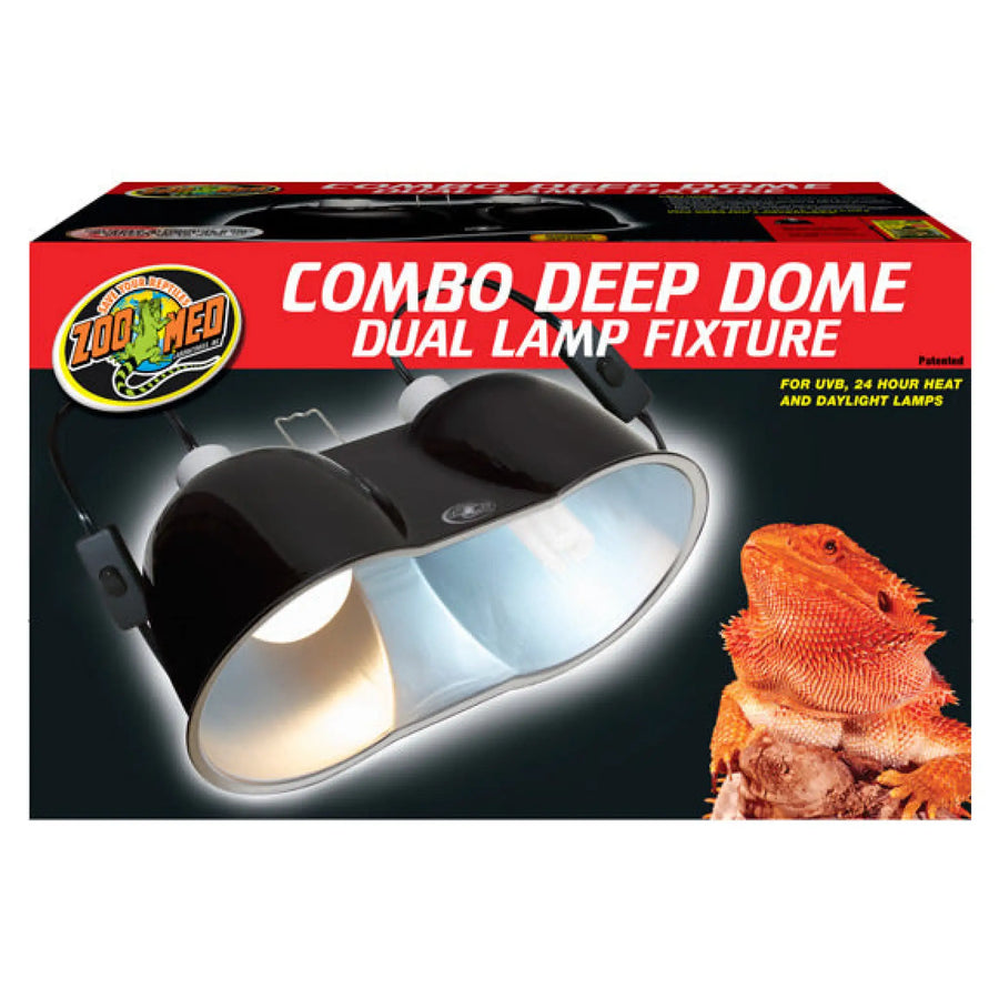 Buy Zoo Med Combo Deep Dome Dual Lamp Fixture (LZB615) Online at £65.19 from Reptile Centre