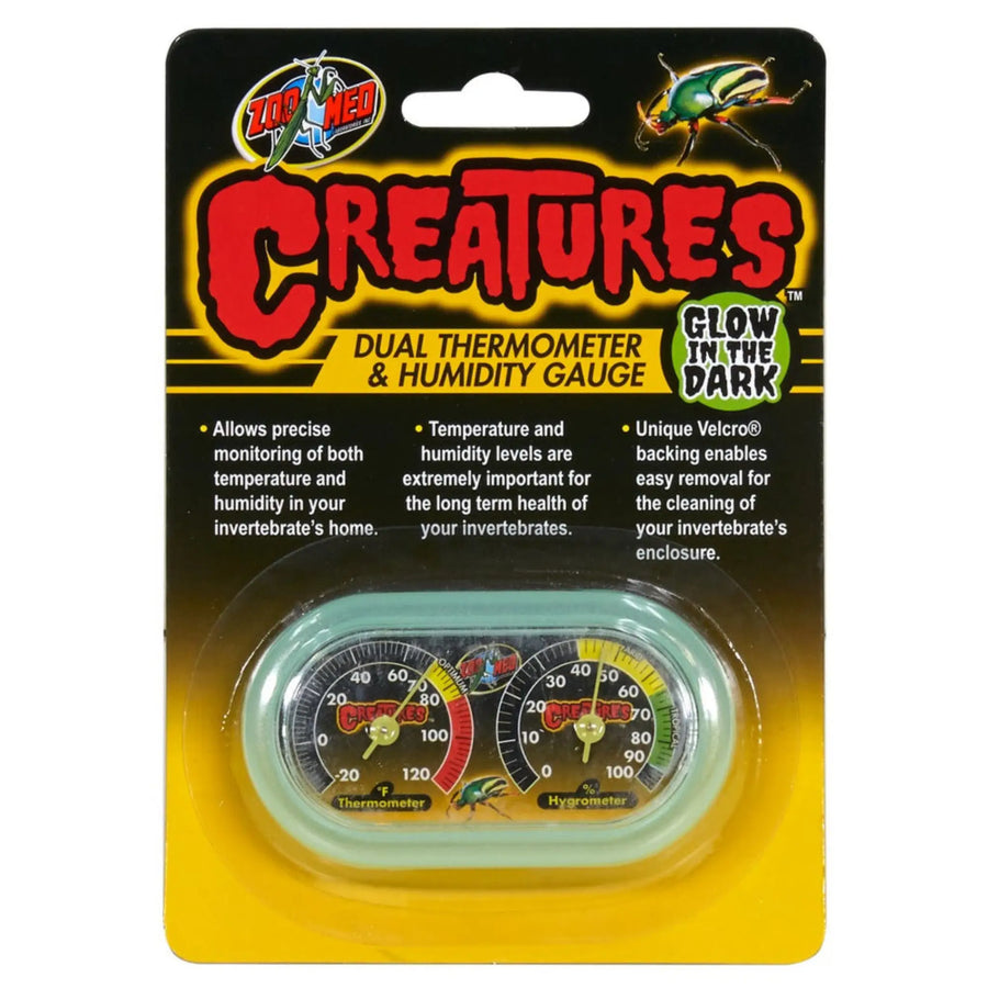 Buy Zoo Med Creatures Dual Thermometer & Humidity Gauge (CZC020) Online at £9.69 from Reptile Centre
