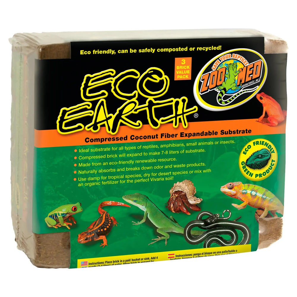 Buy Zoo Med Eco Earth Substrate Block (SZE010) Online at £6.99 from Reptile Centre