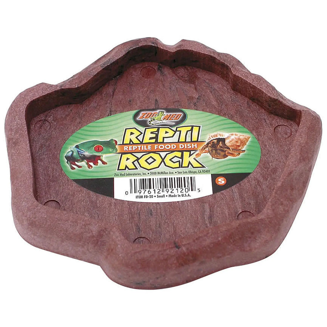 Buy Zoo Med Repti Rock Feed Dish Small 140 x 125mm (WZD105) Online at £2.69 from Reptile Centre