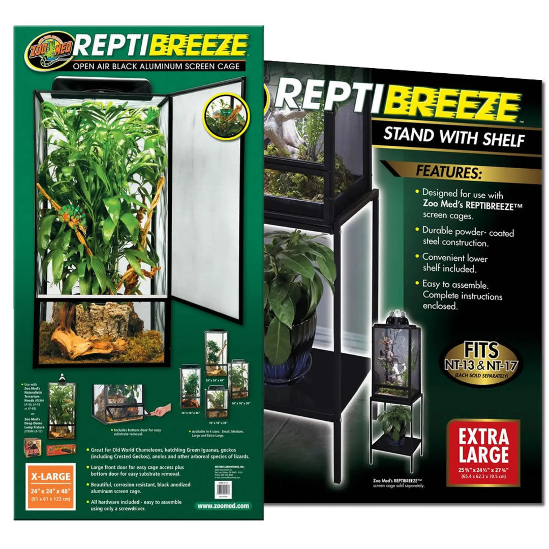 Buy Zoo Med ReptiBreeze Screen Cage X-Large & Stand (TZR013|TZR033) Online at £184.08 from Reptile Centre